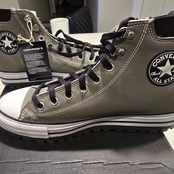 Converse Chuck Taylor All-Star City Trek Waterproof Leather Shoes A05575C SZ 10 - Picture 2 of 9